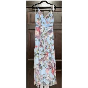 XSCAPE High Low Ruffle Dress Size 2